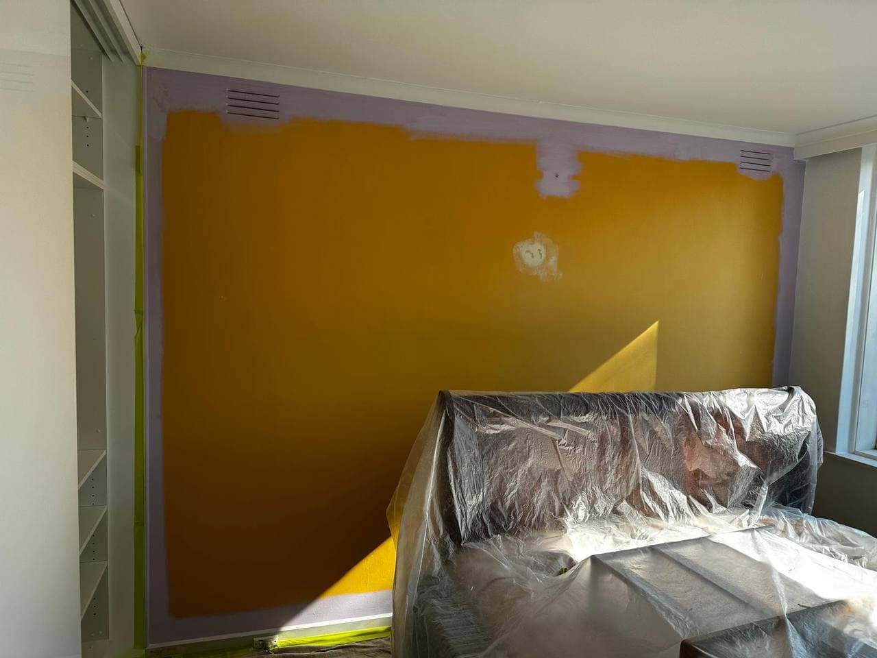 Bedroom Feature Wall before