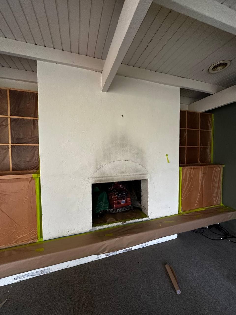 Lounge Room — Timber Ceiling before